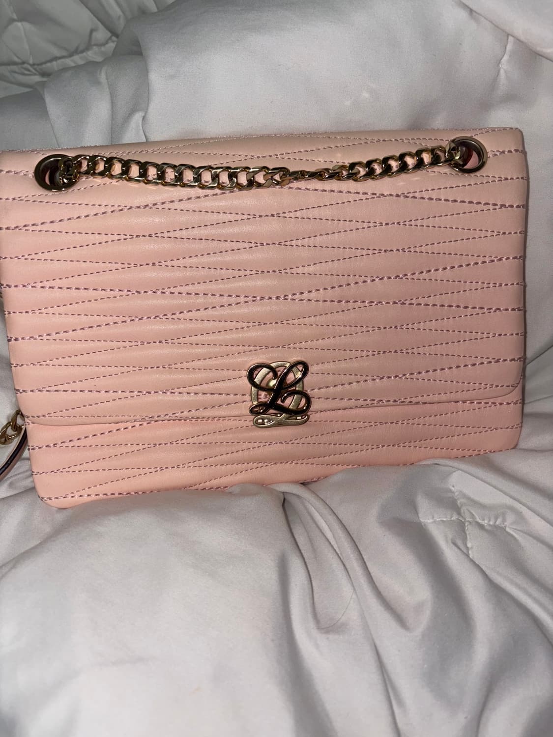 루이까또즈 핑크 체인 크로스백 상품이미지1