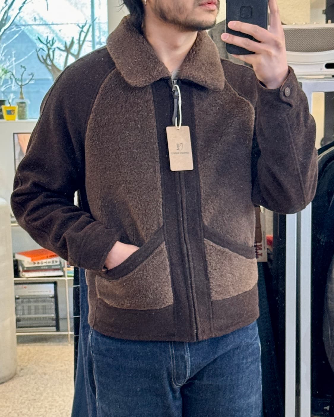 RRL 플리스 그리즐리 자켓 상품이미지2