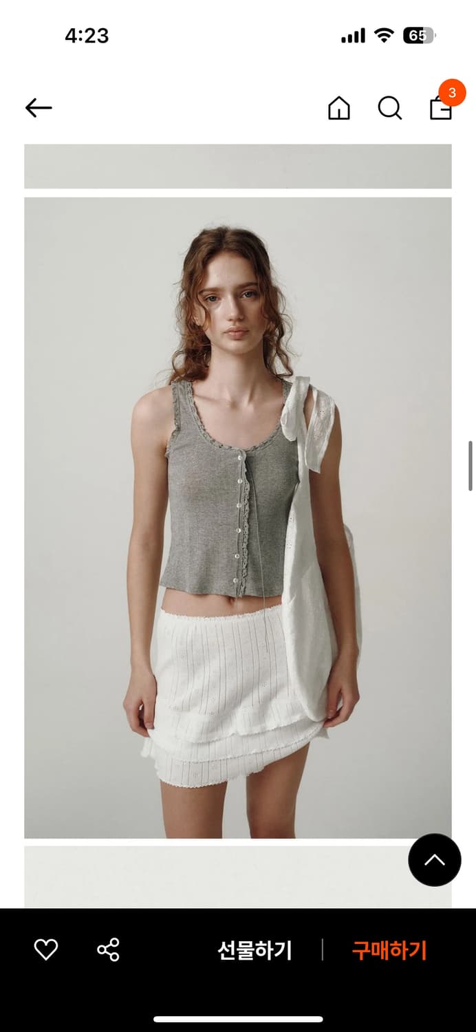 더바넷 Ravioli lace-trim tank top 상품이미지2