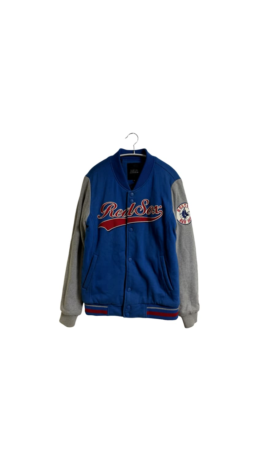 MLB 보스턴 레드삭스 로고 배색 바시티 자켓 상품이미지1