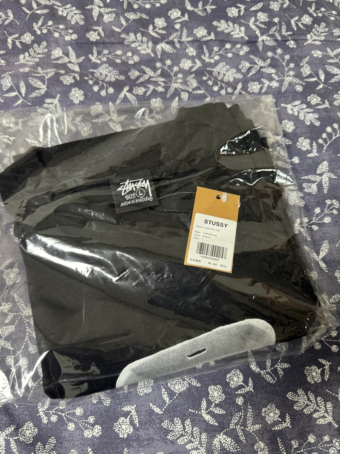 [L] 스투시 카톤 티셔츠 블랙 상품이미지2
