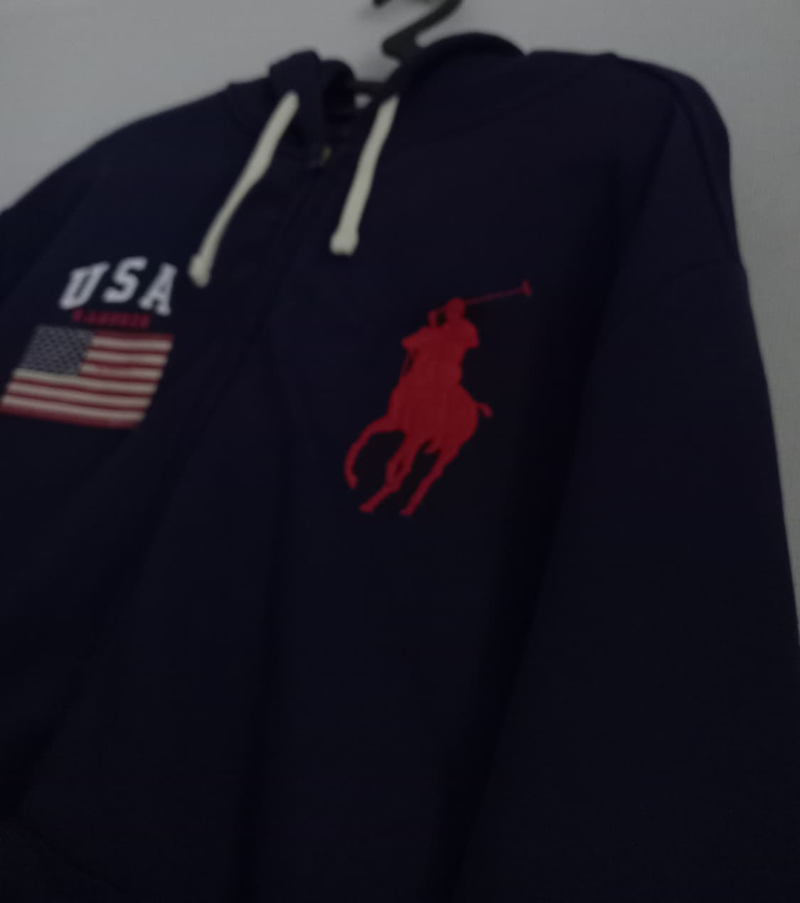 폴로 POLO 빅포니 성조기 USA 후드집업 95/M 상품이미지2