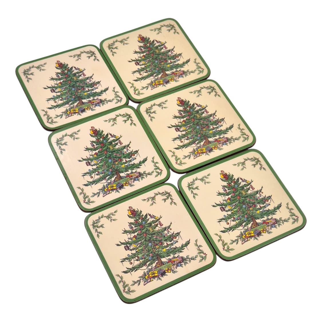 70s 영국 핌피넬 오리지널 크리스마스 코스터 6p 세트 상품이미지2