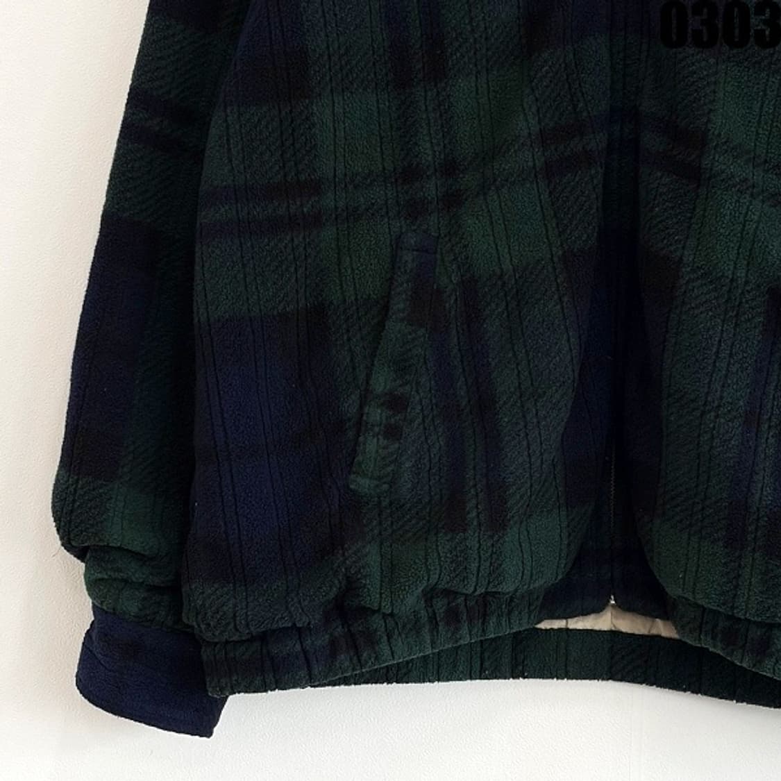 폴로 골프 체크 집업 자켓 S 실측 L 0303  상품이미지3