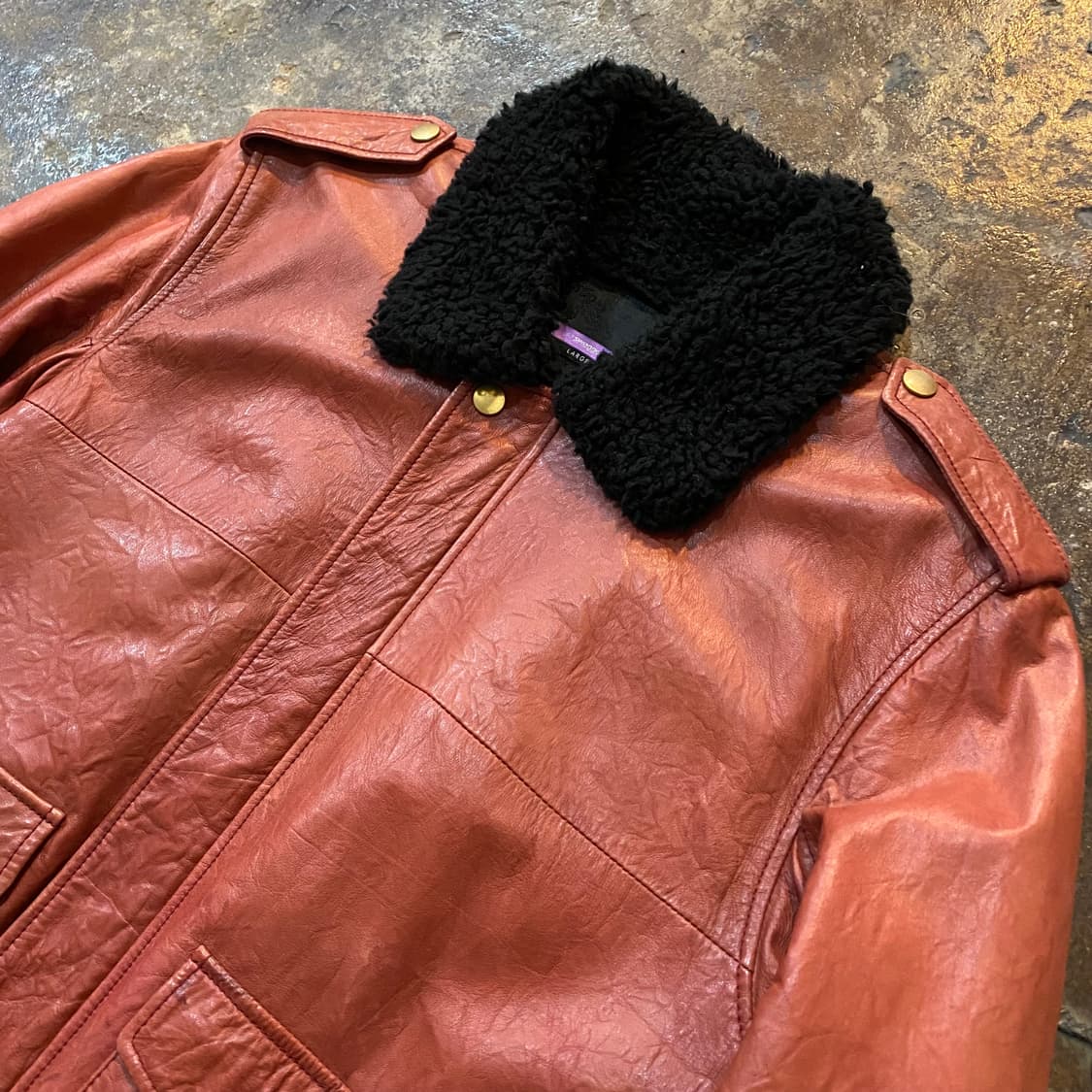 (L) 90s 스와거 swagger 레더자켓 상품이미지2