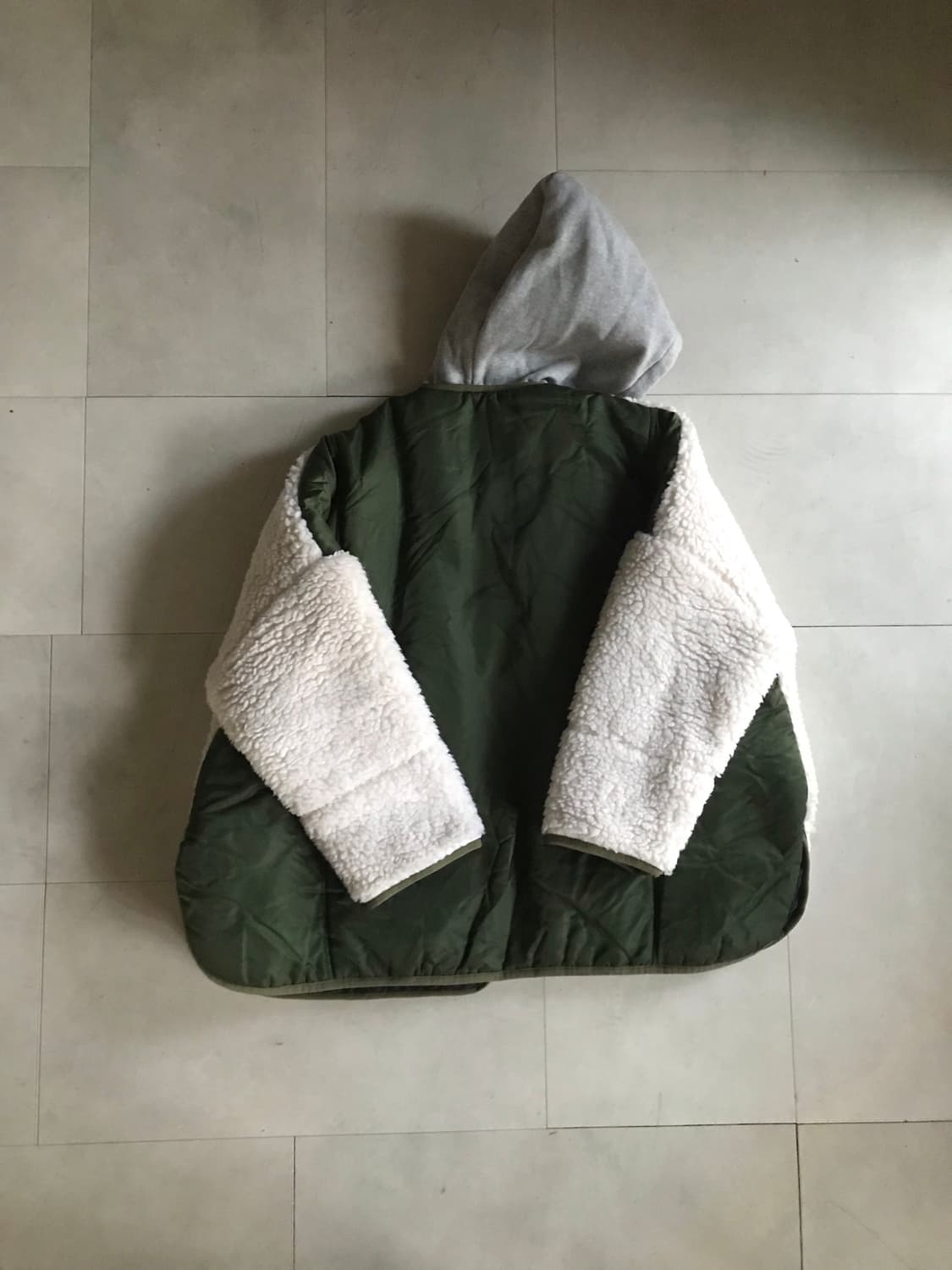 빈티지 레이어드 후리스 점퍼 상품이미지7