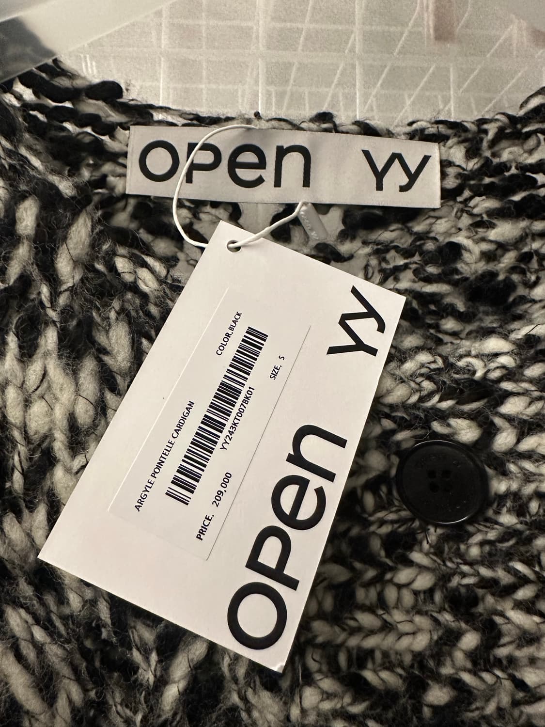 open yy 오픈와이와이 가디건 새상품 상품이미지4