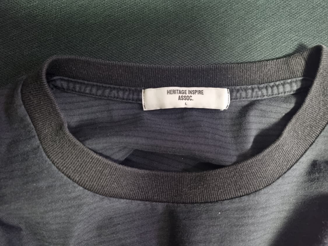 유니온블루 다잉 보더 롱슬리브 블랙 L 상품이미지4