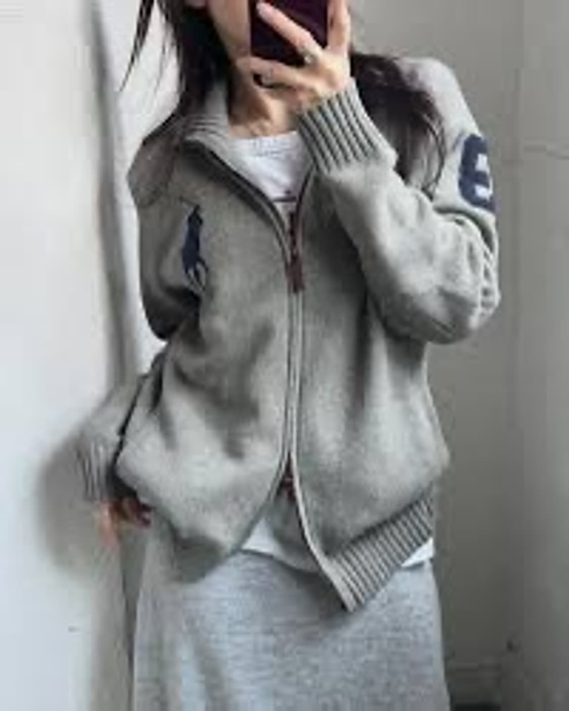 폴로 빅포니 투웨이 니트집업 S 상품이미지1