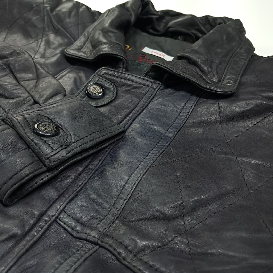 CL762 XL 로버앤레이크스 90s 양가죽 퀼팅 자켓 점퍼 상품이미지4