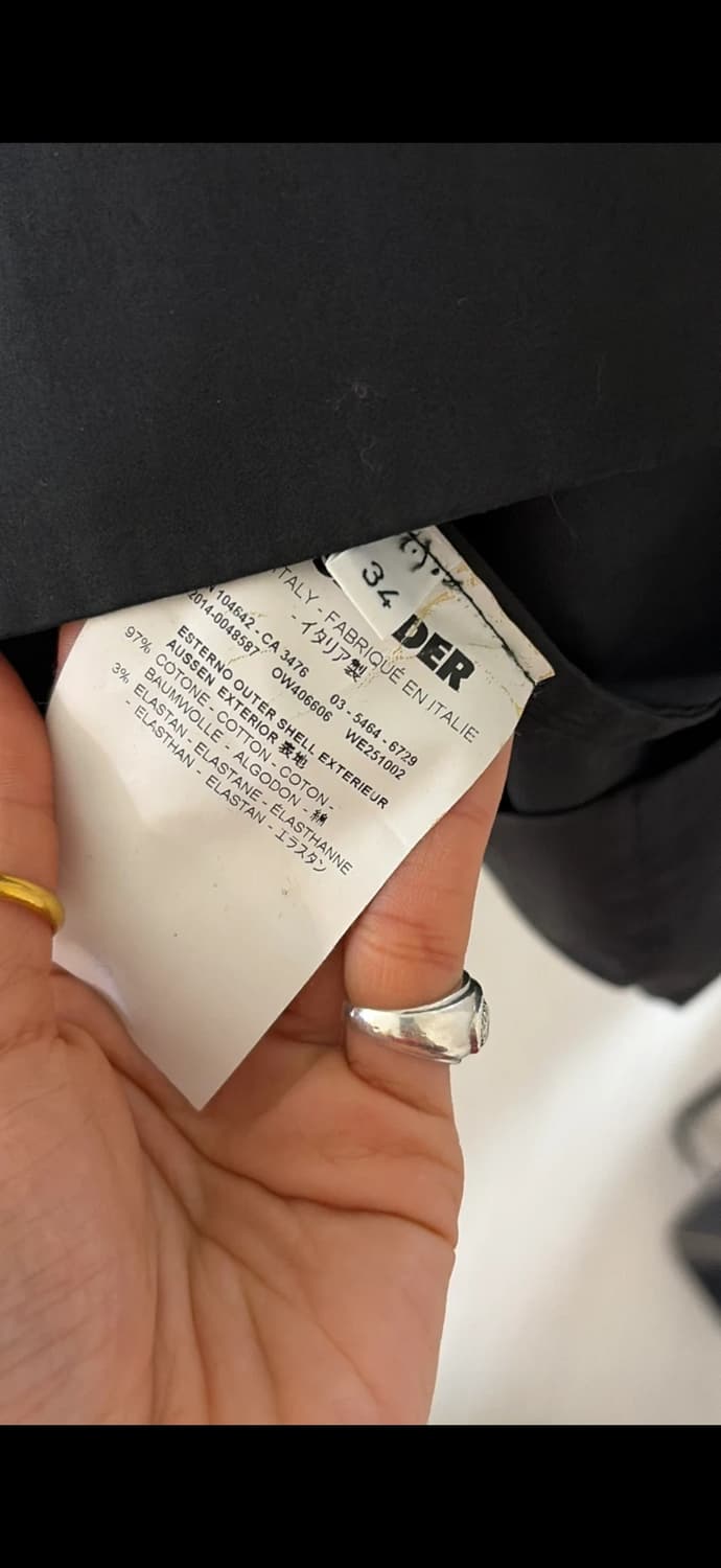 질샌더 블랙 원피스 44,55 정품  상품이미지2