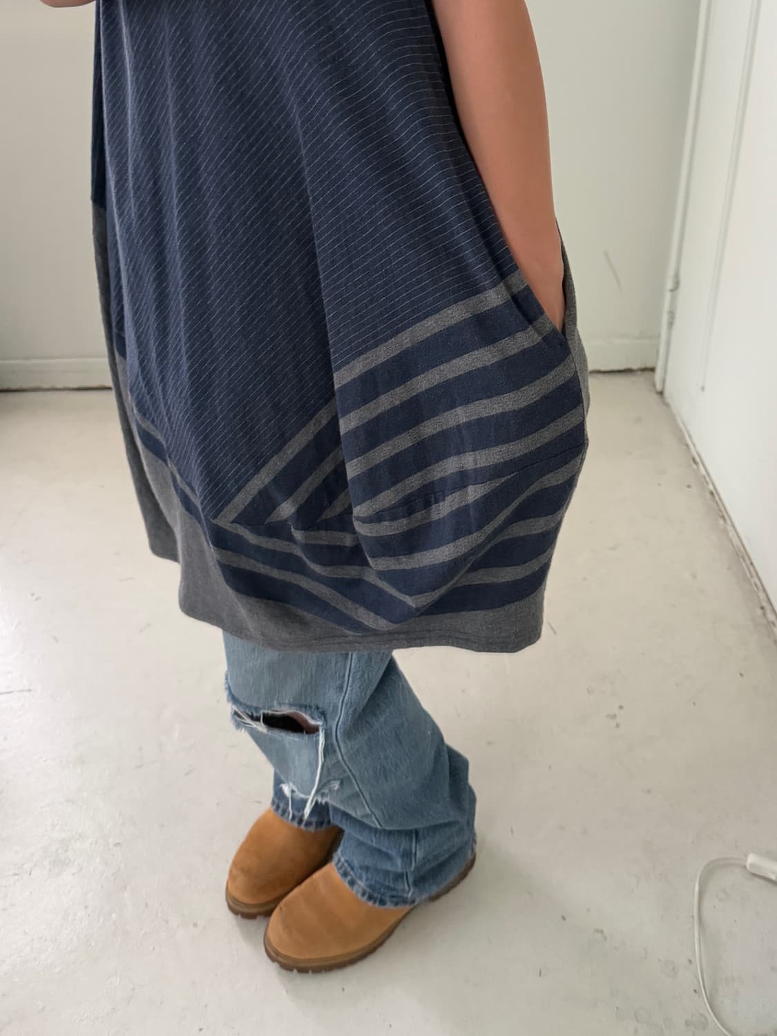 일본빈티지 에스닉 아방 민소매 드레스 상품이미지4