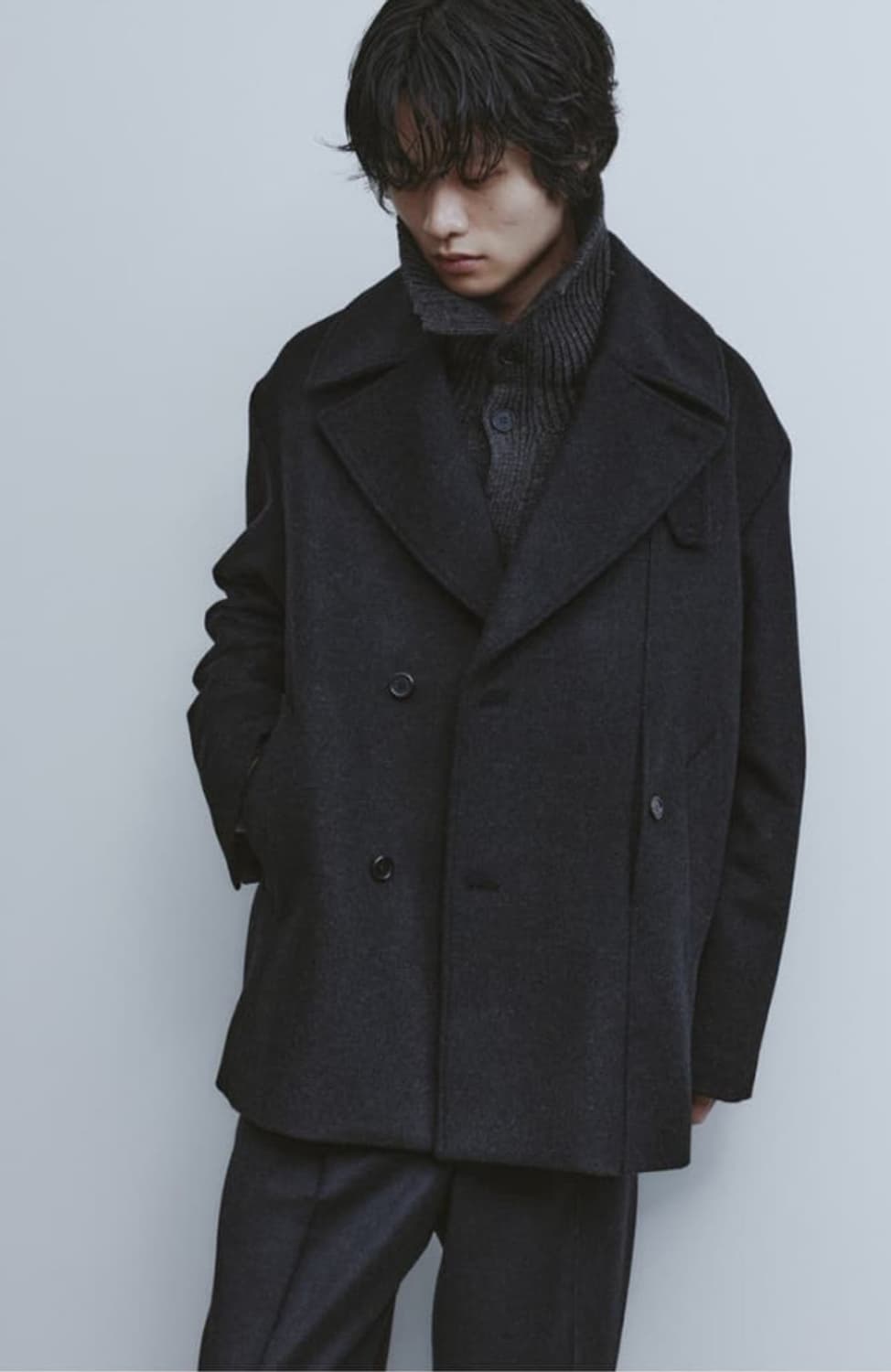 유스 피코트 S 새상품 상품이미지2