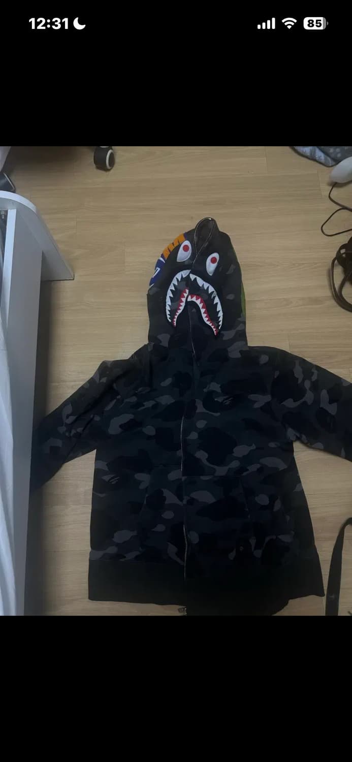 베이프 샤크후드 블랙 M 상품이미지1