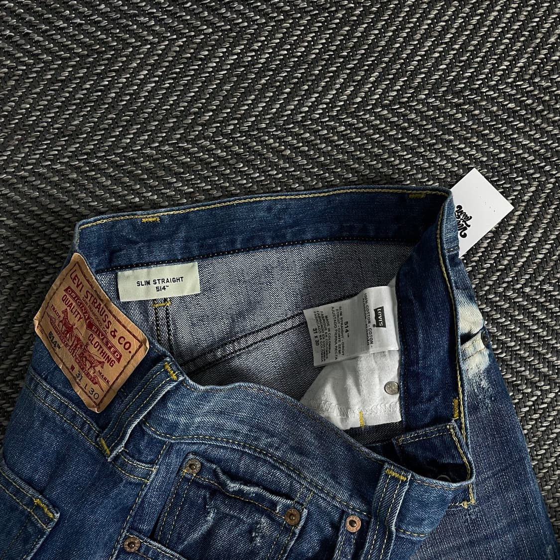 리바이스 514 블리치드 타이다이 데님 팬츠o 3390 상품이미지6