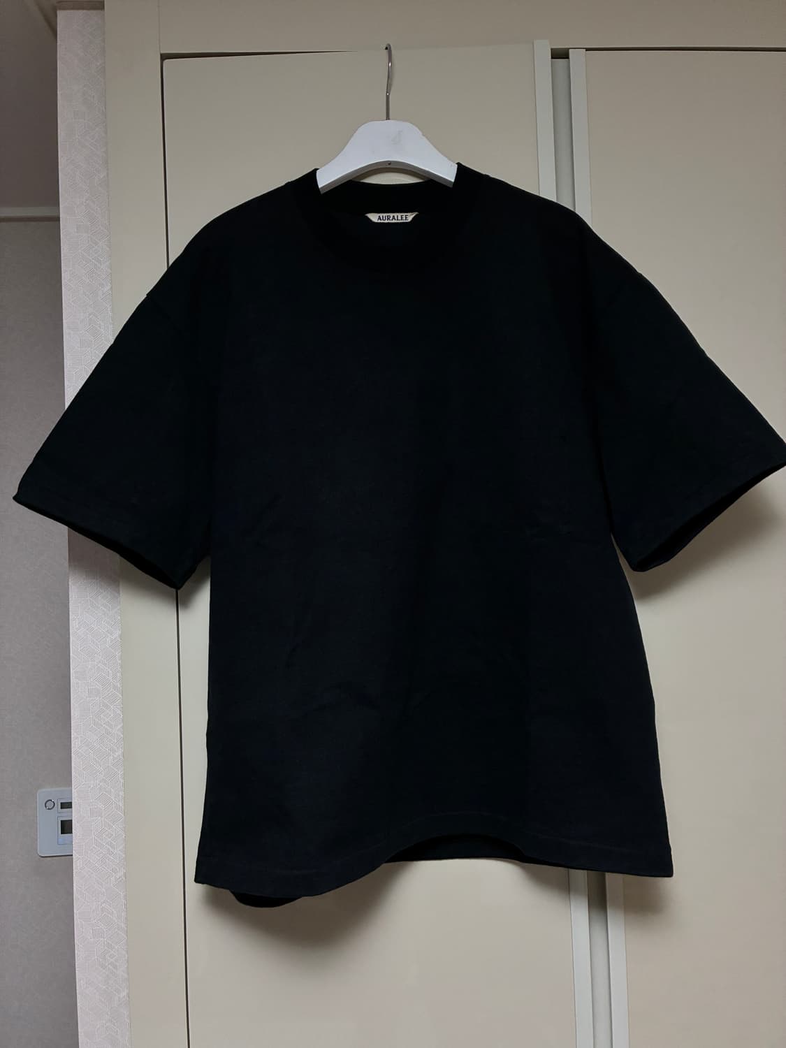 Auralee 코튼 반팔티(4,black) 상품이미지4