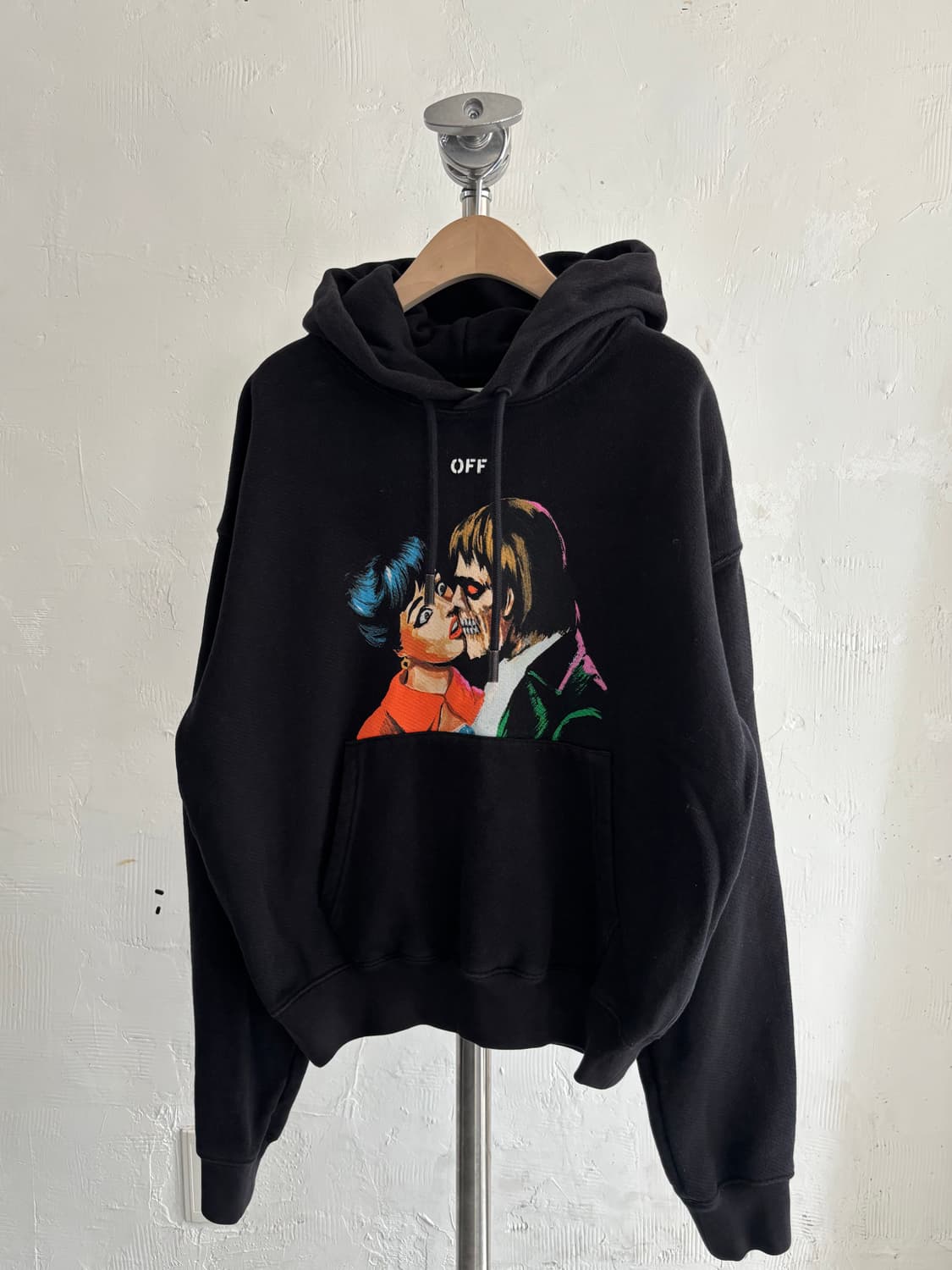 Off White 오프화이트 Kiss 그래픽 백로고 후드 스웻셔츠 상품이미지1