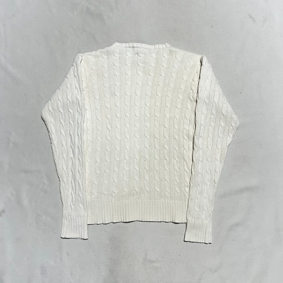 L 폴로랄프로렌 화이트 케이블 니트 상품이미지3