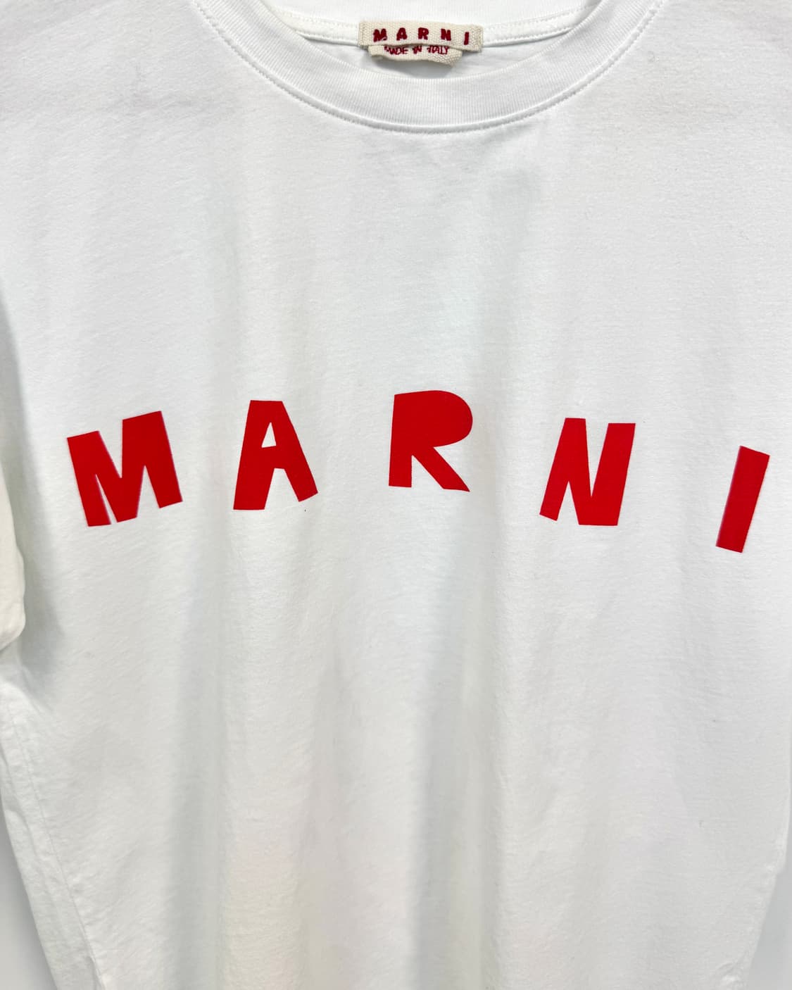 MARNI 마르니 레드 로고 티셔츠 36 상품이미지3