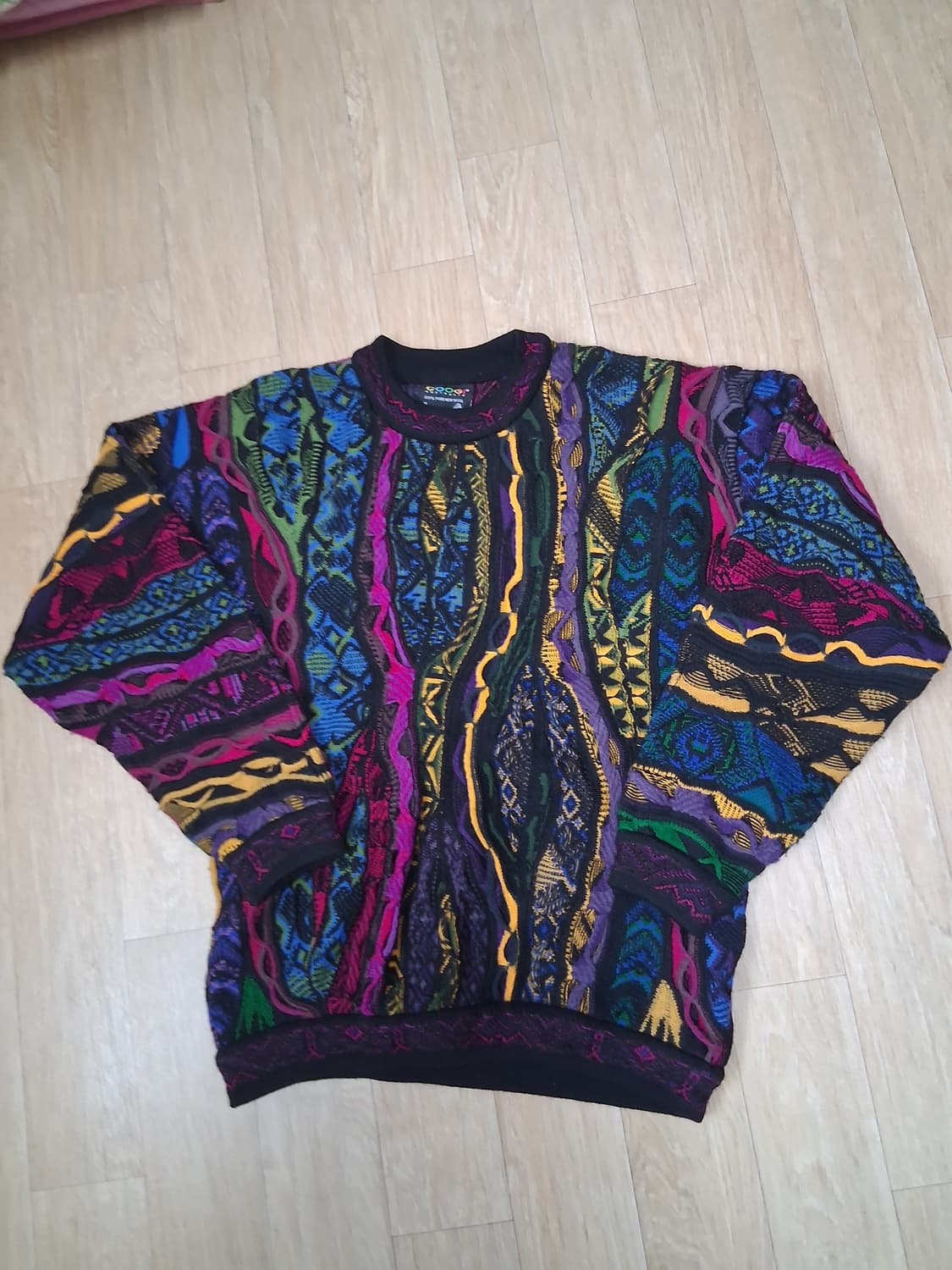 쿠지 COOGI 정품 컬러풀 니트 스웨터 S(95~100) 상품이미지1