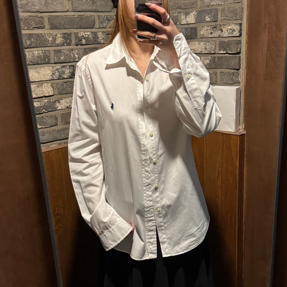 S) 폴로 랄프로렌 클래식핏 화이트 셔츠 T10 상품이미지8