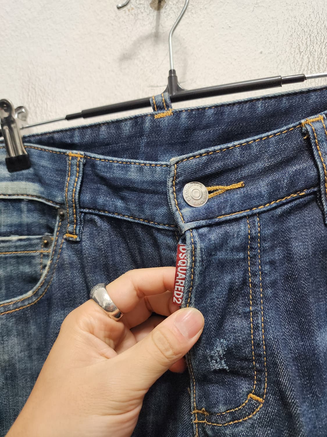 디스퀘어드2 가죽패치 데님 청바지 상품이미지4