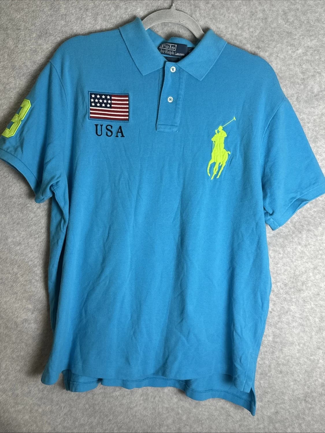 폴로 랄프로렌 빅포니 USA 성조기 카라티 상품이미지1