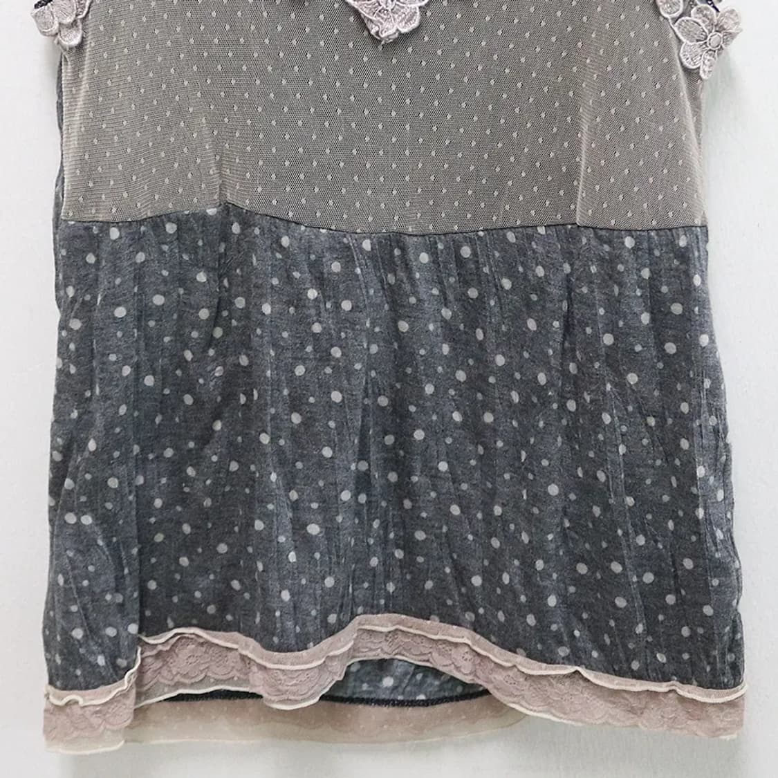 ANGEL NAP 플라워 포인트 슬리브리스 61146 상품이미지4