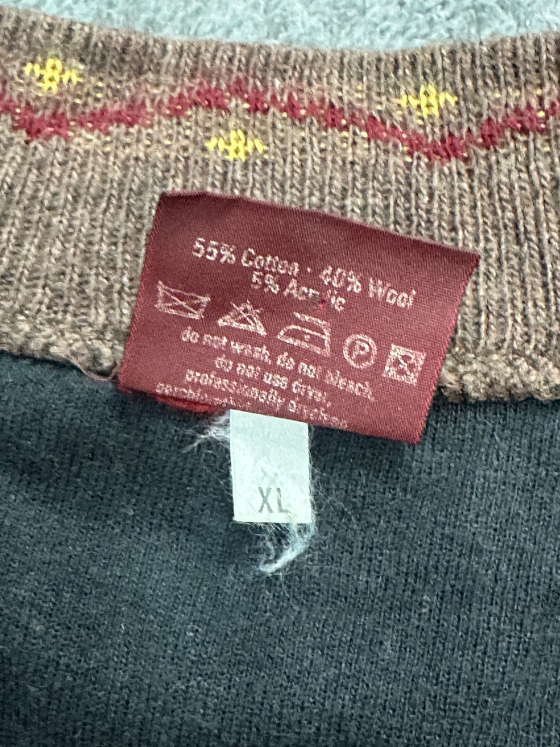 90s HUGO BOSS 울 스웨터 집업 XL 상품이미지7