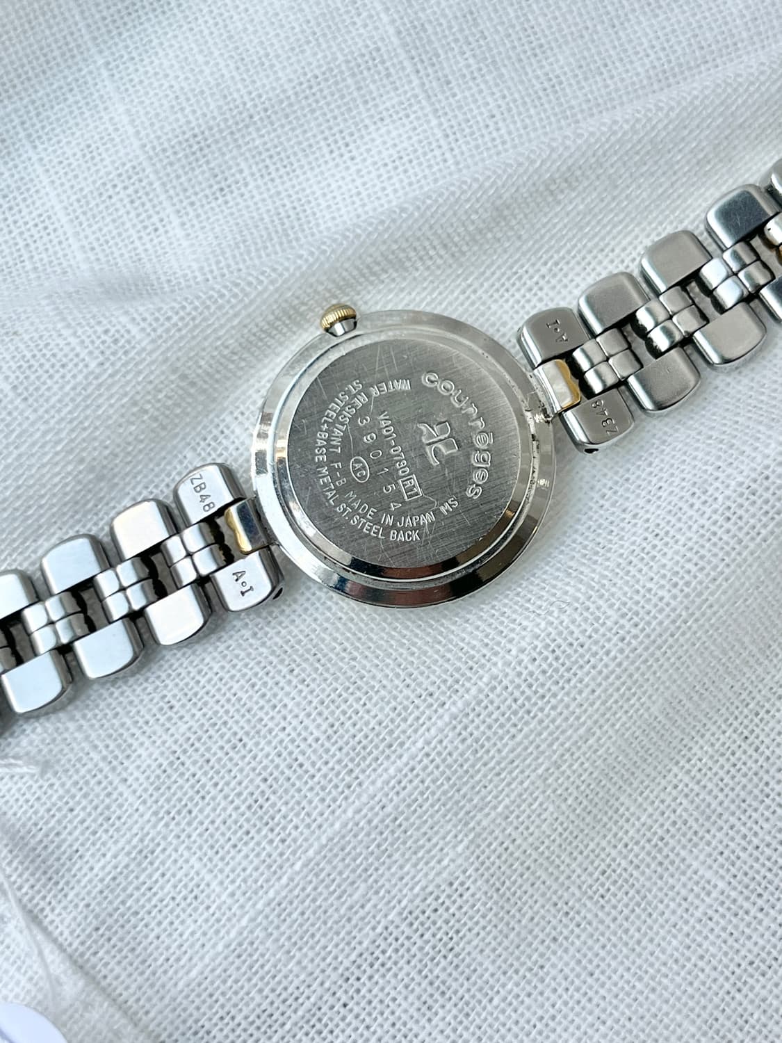 (case)90s Courreges 꾸레쥬 올드 콤비 손목시계 상품이미지7