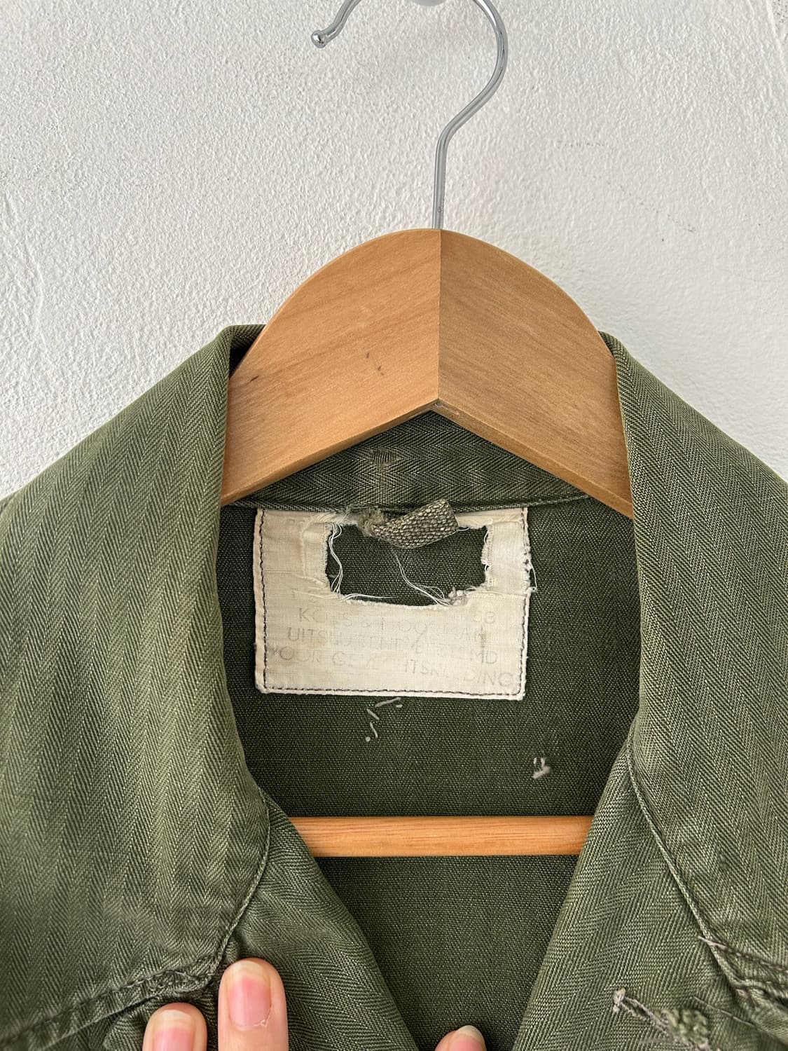 50's Dutch army hbt utility shirt 상품이미지3