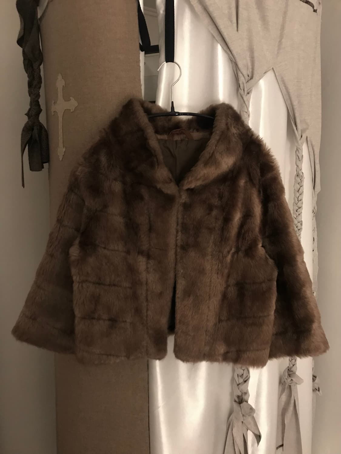 vintage brown fur jacket 상품이미지4