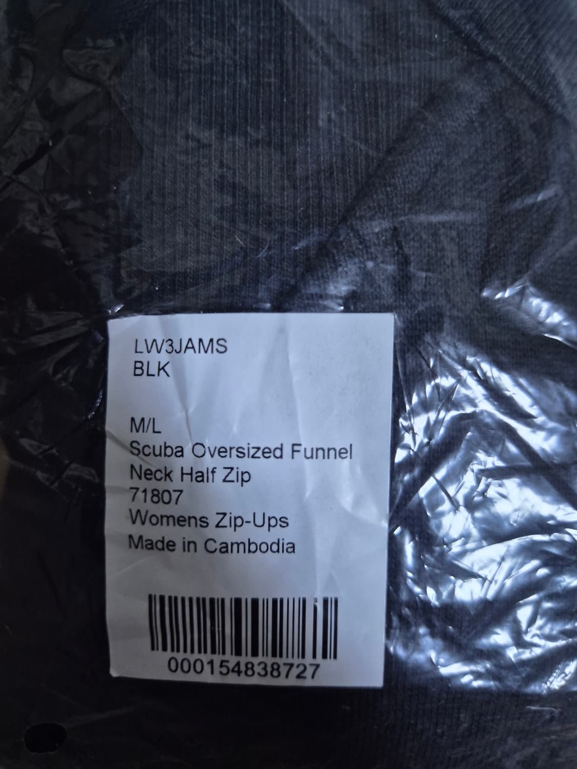 (정품/새상품) 룰루레몬 스쿠바 오버사이즈 퍼널넥 롱 기장, 블랙 상품이미지4