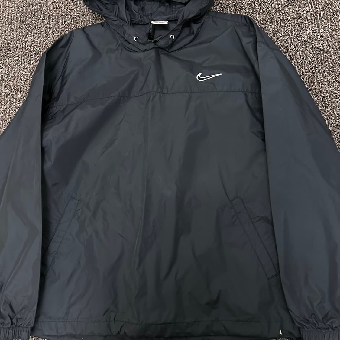 NIKE 나이키 나일론 바람막이 아노락 긴팔 블랙 100(L) 상품이미지3