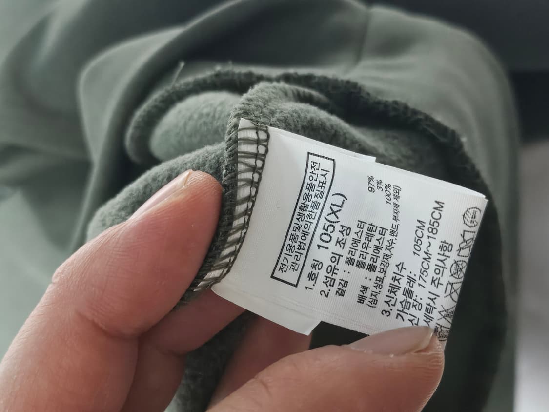 노스페이스 기모 아노락 올리브 그린 XL 상품이미지6