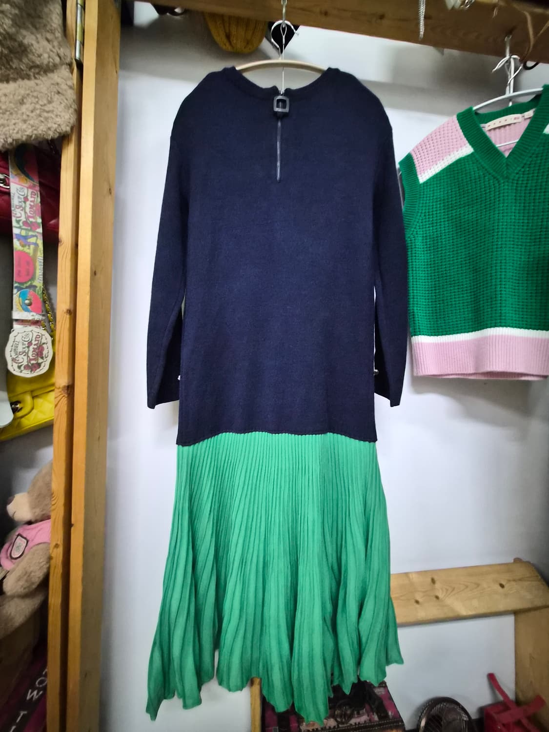 지컷 니트 원피스 상품이미지2