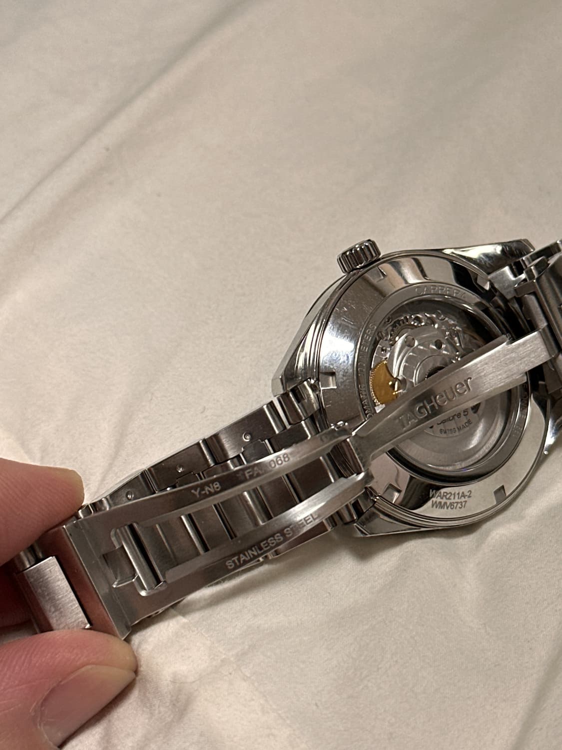 태그호이어 까레라 칼리버5 39mm 오토매틱 검판 판매합니다 상품이미지10