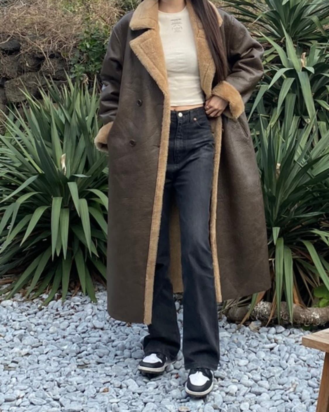 리버서블 무스탕 코트 상품이미지1