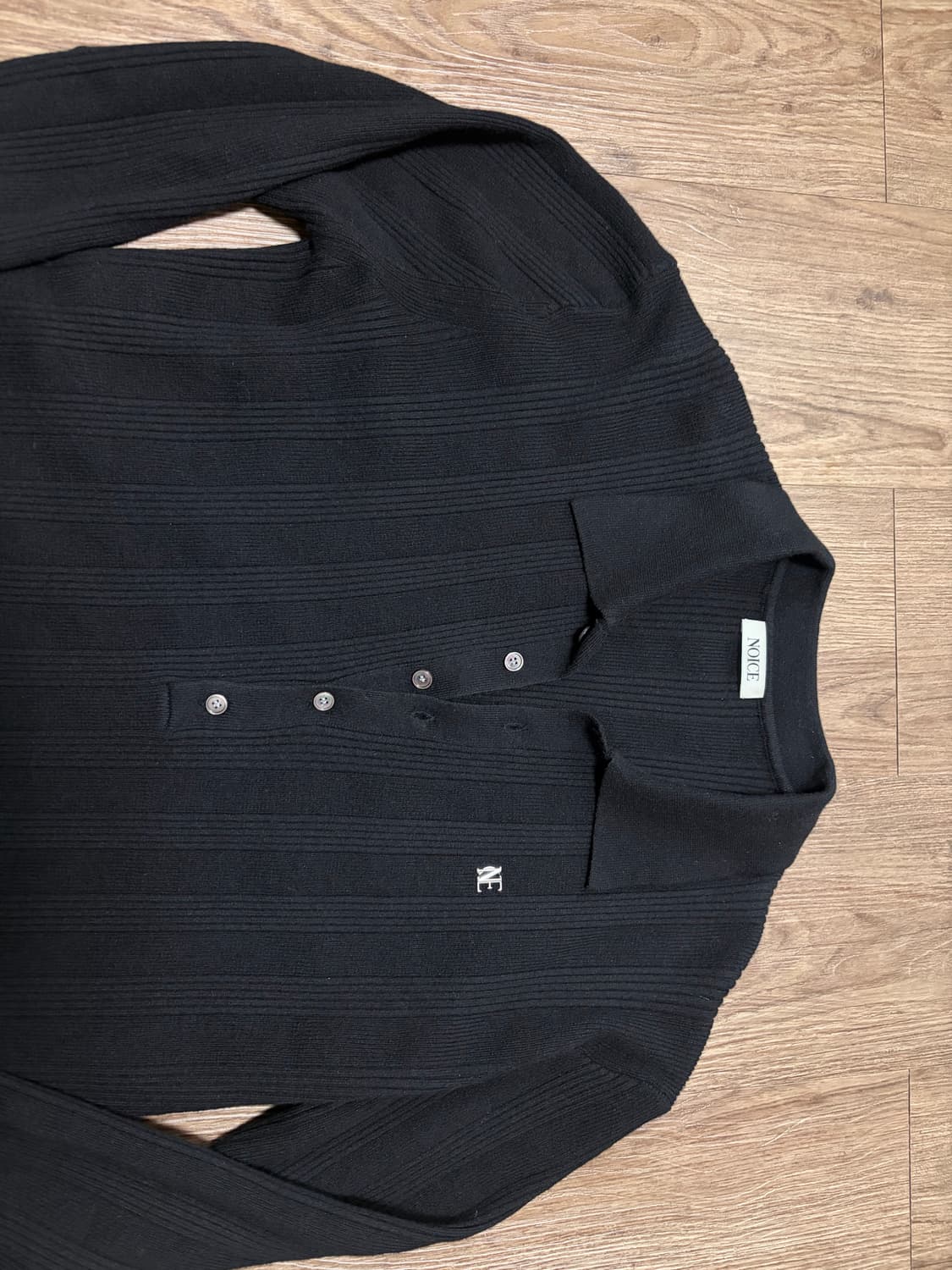 노이스 24fw 리브드 폴로 니트 L nocie ribbed polo 상품이미지4