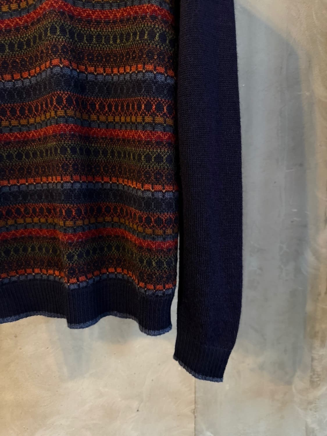 알파카111 짚업 니트 100~105 상품이미지6