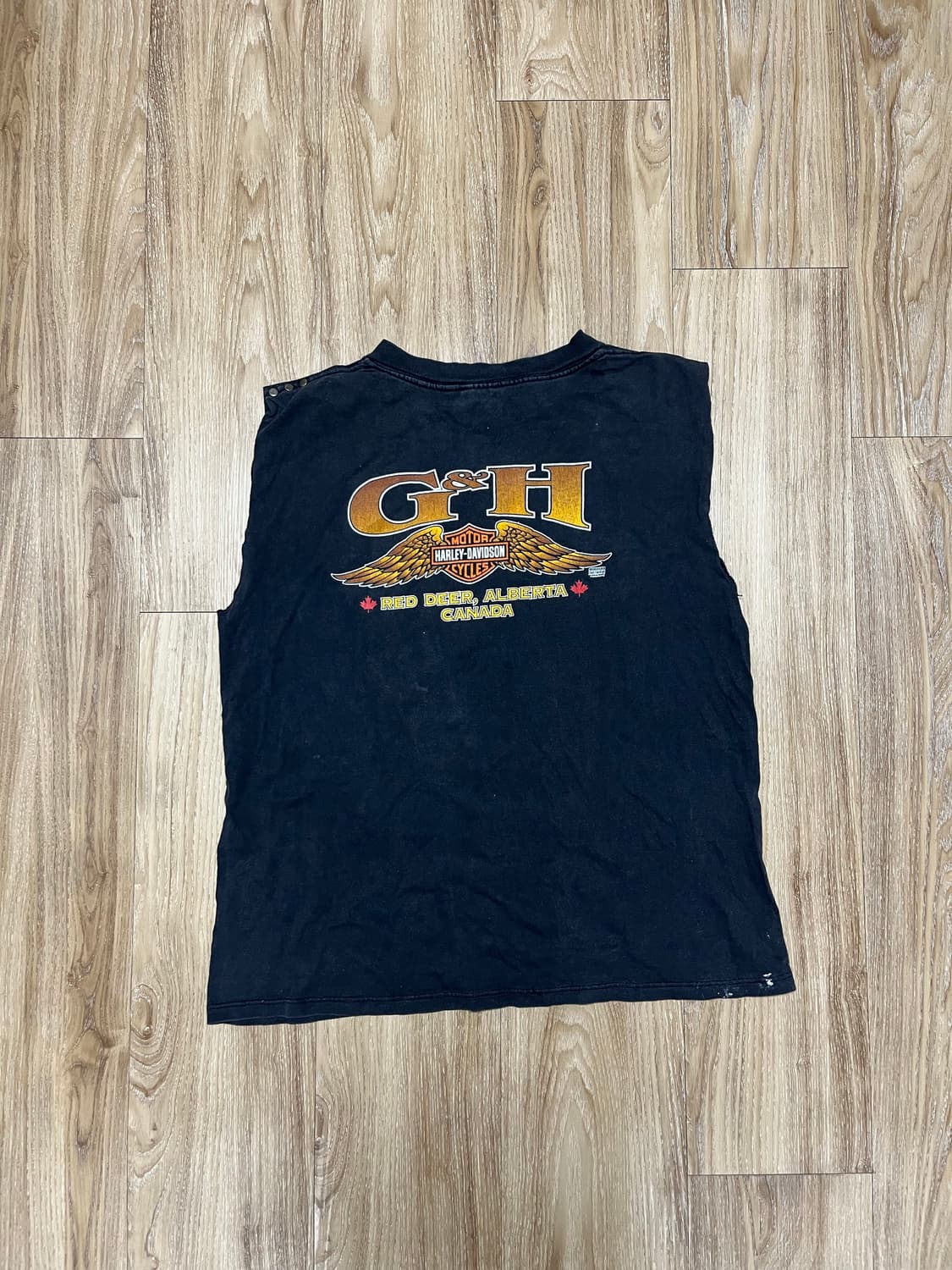 90s 할리 데이비슨 폴라베어 슬리브리스 티셔츠 상품이미지6