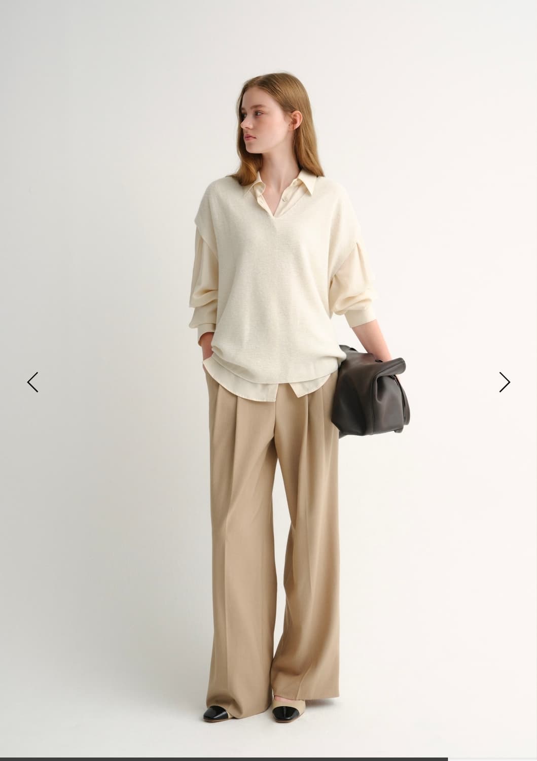 SIE 시에 릴 와이드팬츠 MM 베이지 새제품 상품이미지5