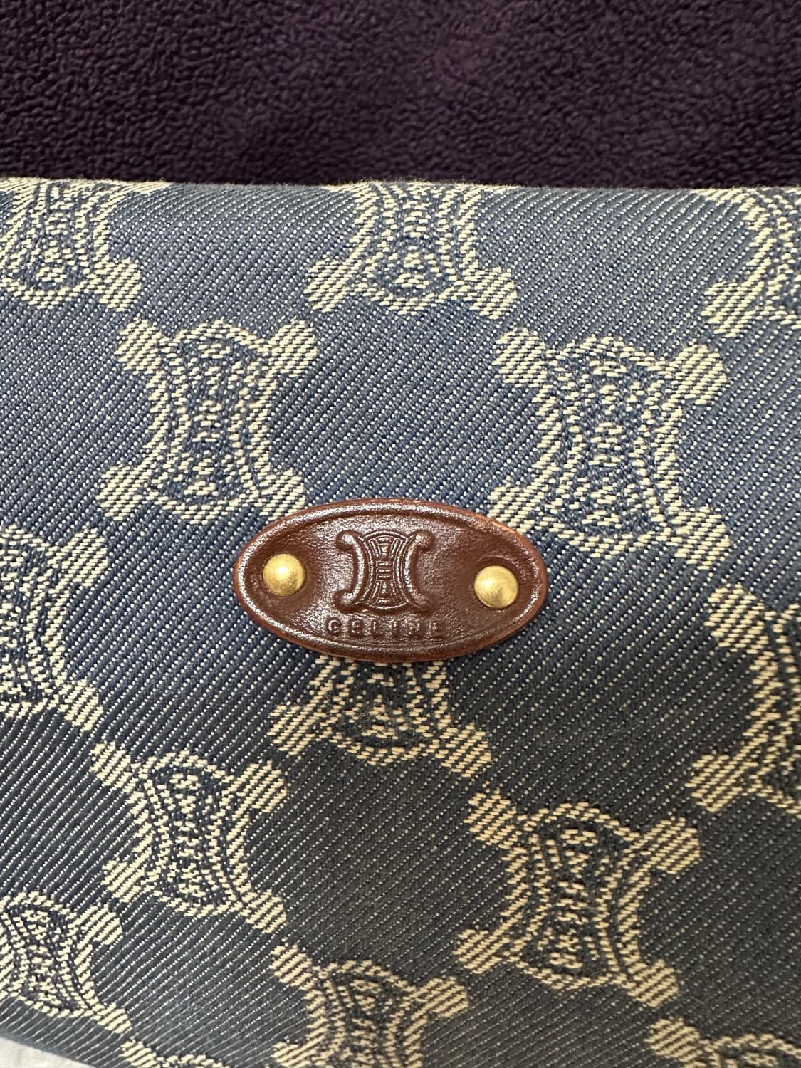 빈티지 셀린느 마카담 데님 숄더백 상품이미지5