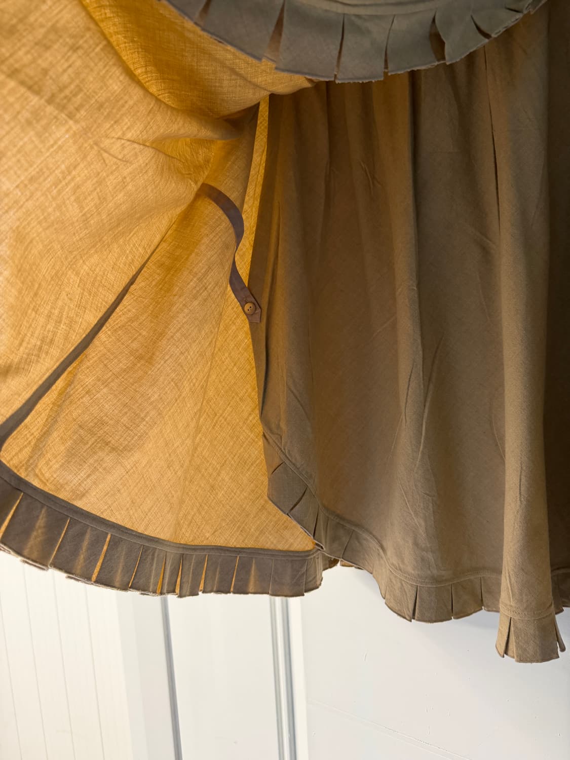 일본빈티지 Grand midi 베이지 랩스커트 상품이미지8