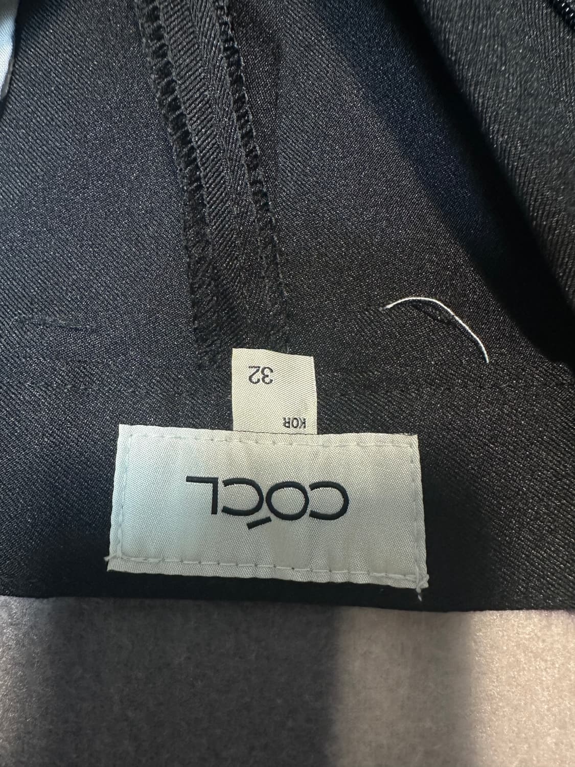 [커스텀어클락] 인버티드 와이드 슬랙스 L -블랙  상품이미지4