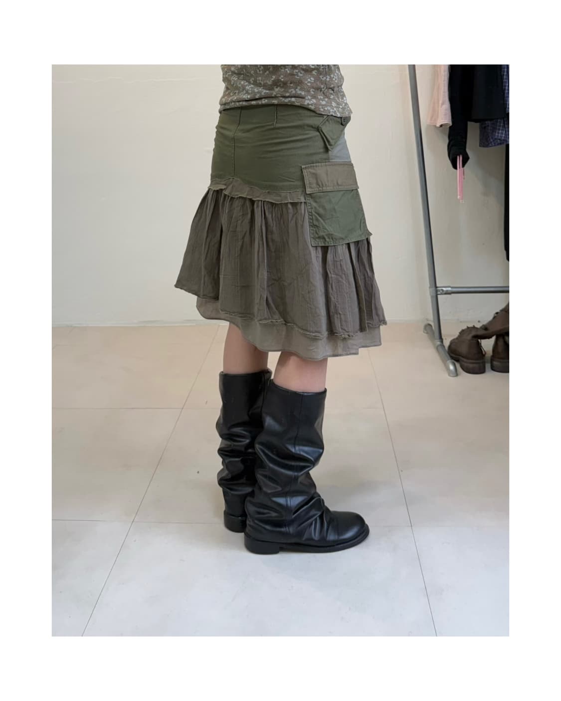빈티지 미디 스커트 상품이미지4