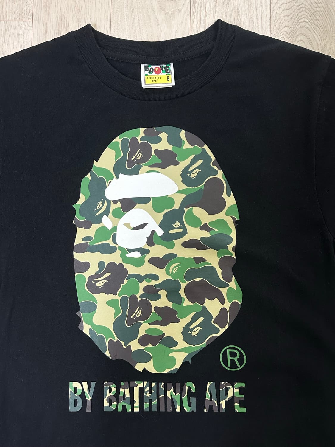 베이프 ABC 카모 베이싱 에이프 반팔 S 상품이미지5