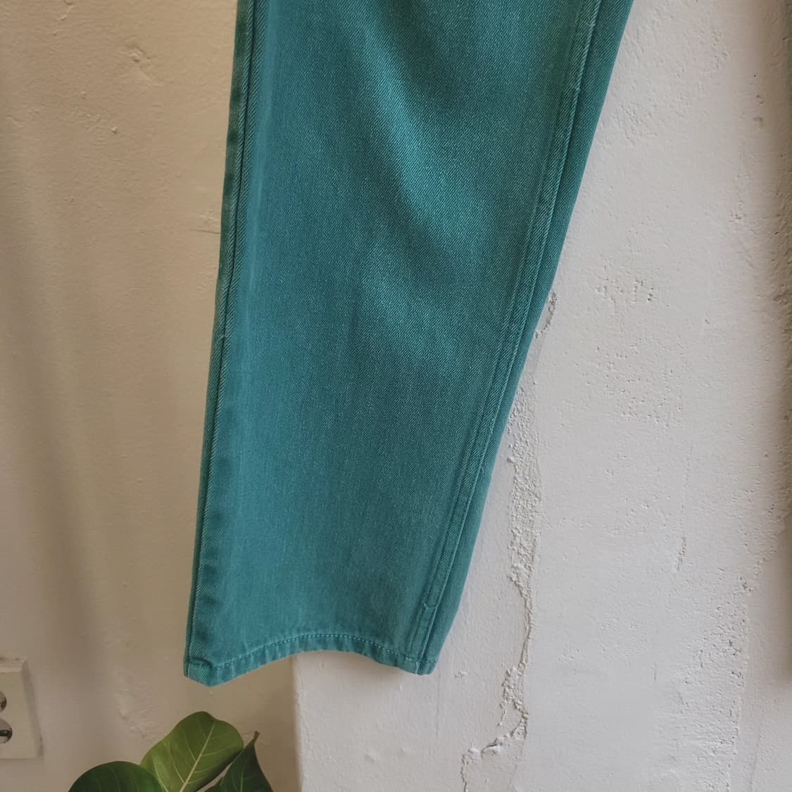 그린블루 빈티지워싱 데님팬츠 상품이미지4