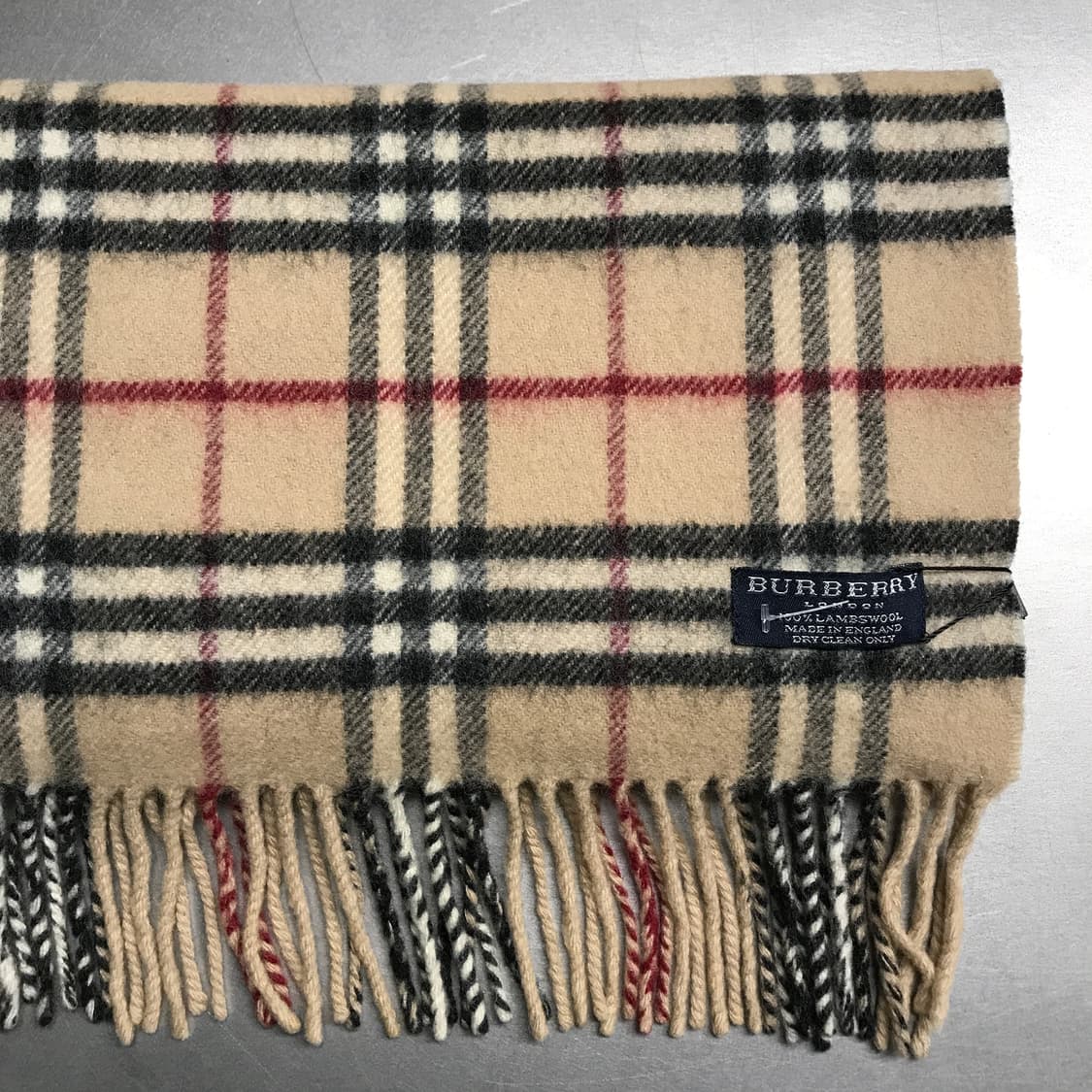 버버리 정품 램스울 머플러 베이지 상품이미지3