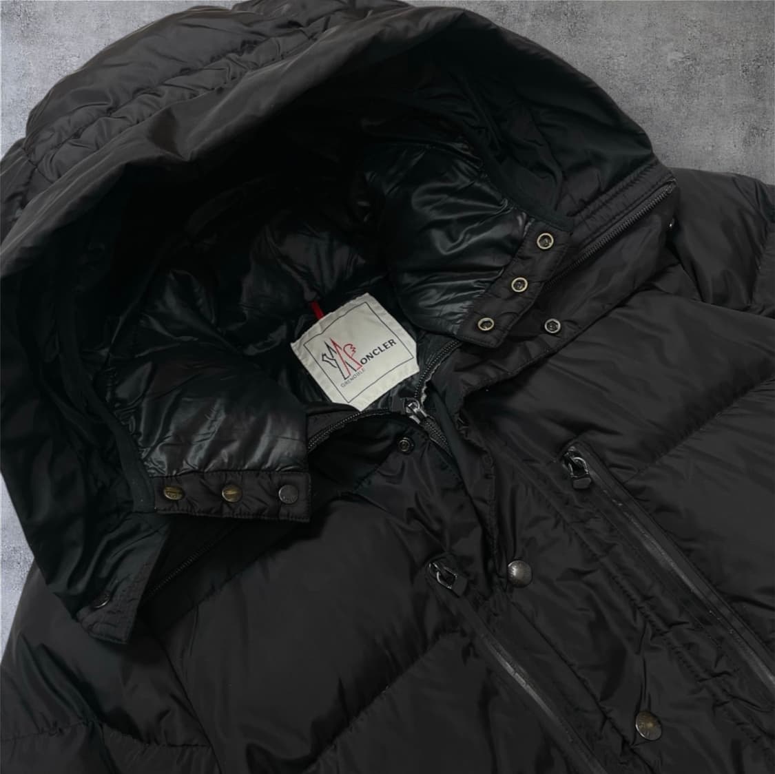 몽클레어 Moncler 그레노블 블랙 후드 다운 패딩 2 상품이미지2